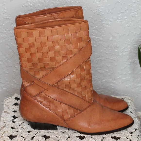 Vintage 80's Short Boots - Picture 4 of 9